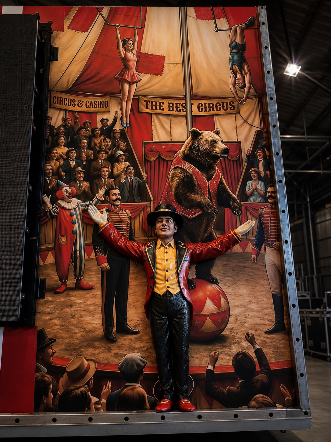 The ringmaster from the carnival float, 3D printed