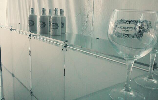 Custom-built stand produced by Click Comunicación