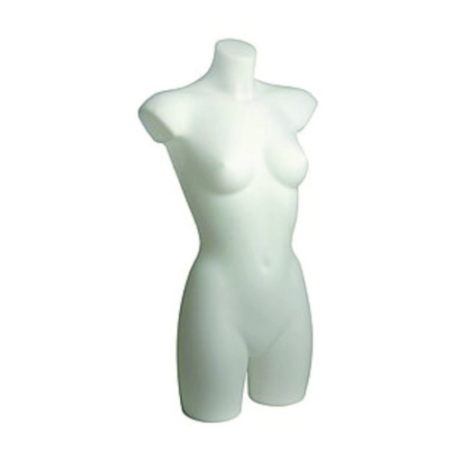 Female torso mannequin hire (white)