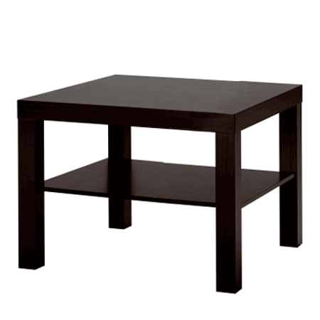 Coffee table with shelf hire (78 × 78)